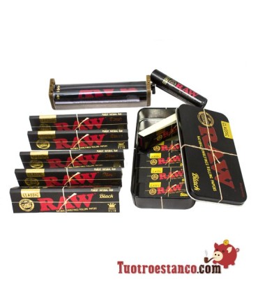 Packung Raw Box King Size - Schwarz