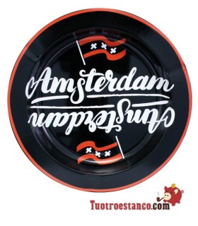Cenicero Metal Amsterdam Bandera XXX