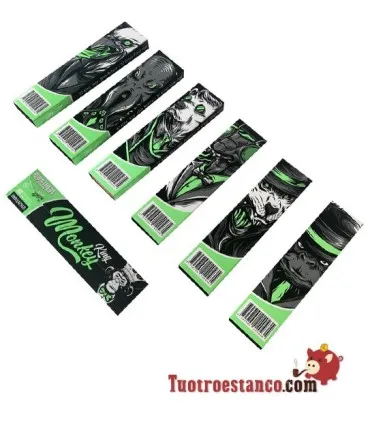 Monkey Pack King Size papier fluo vert 110 mm + Filtres