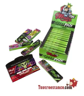 Papier vert Monkey Pack King Size Alien 110 mm + Filtres