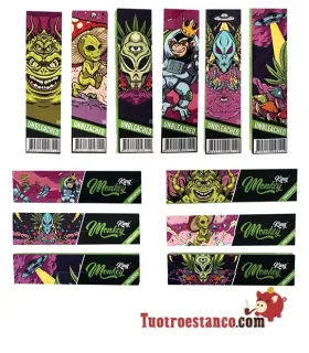 Pacote de Monkey de Papel King Size verde alienígena 110 mm + Filtros