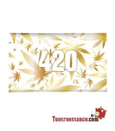 Glazen schaal 420 goud 26x16 cm