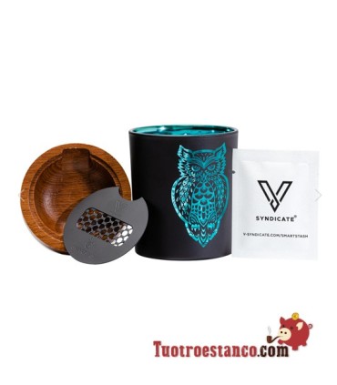 SmartStash V Syndicate Médio Owllusion Frasco de vidro