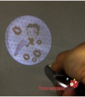 Porte-clés de projecteur Betty Boop