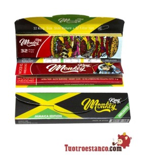 King Size Jamaica Monkey Pack Paper 110mm + Filtres