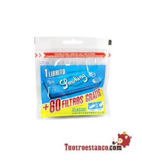 Filtros Smoking Slim 6mm 60 filtros + librito