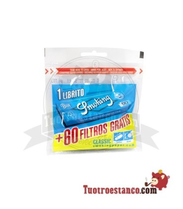 Filtres Smoking Slim 6mm 60 filtres + livret