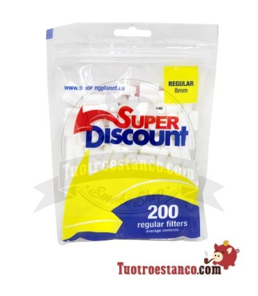 Super Discount Regular 8mm Filters 200 Filters