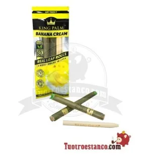 King Palm Cones Banana Cream Paper - 2 rolos