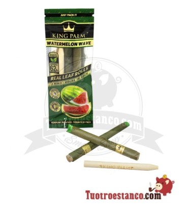 King Palm papier cones pastèque Wave - 2 Mini rolls