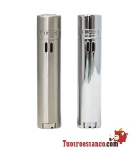 Clipper Metálico Jet Flame Plata + estuche Clipper