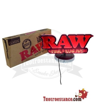 Cartel luminoso Raw