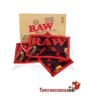 Confezione da 3 maschere raw tessuto