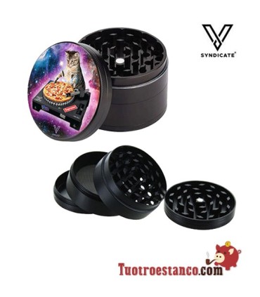 Grinder metálico Pussy Vinyl 4 partes  50mm