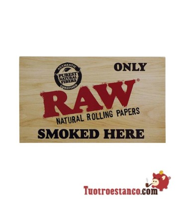 Raw Only Smoked Here Sticker