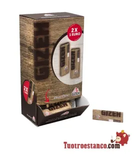 Présentoir en papier brun Gizeh 1 1/4 de 78 mm - 100 livrets