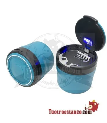 Cendrier compact à LED pour voiture