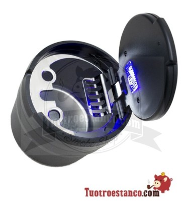 Compacte LED-autoasbak