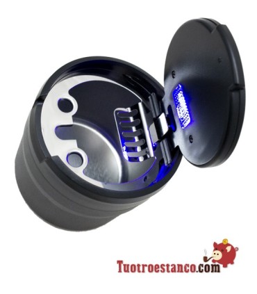 Kompakter LED-Autoaschenbecher