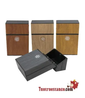 Pitillera Champ Plástico Madera 20 cig