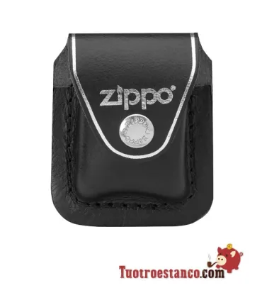 Étui en cuir noir Zippo