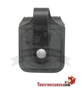 Étui en cuir noir Zippo