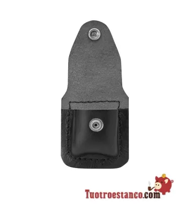 Étui en cuir noir Zippo
