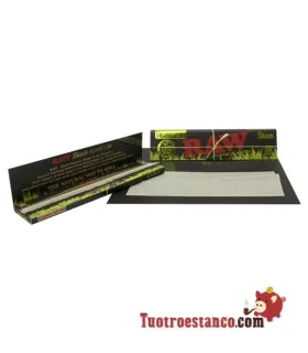 Rohes schwarzes Bio-King-Size-Papier 32 Blätter