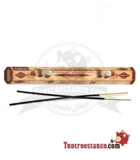 Arôme d’encens de noix de coco et de cannelle 20 bâtonnets
