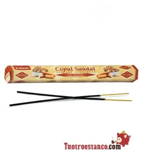 Incenso com aroma de copal e sândalo 20 paus