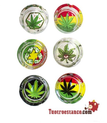 Cenicero de cristal Rasta Hibron