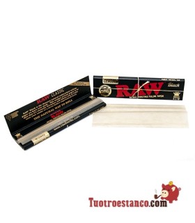 Papel Raw Black Edition King Size 32 hojas - 50 libritos