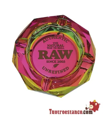 RAW Rainbow Glass Ashtray