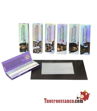 Papel Lion Rolling Circus Plata extra fino de 78 mm