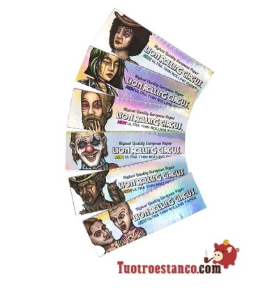 78mm Extra fino Prata Lion Rolling Circus Papel
