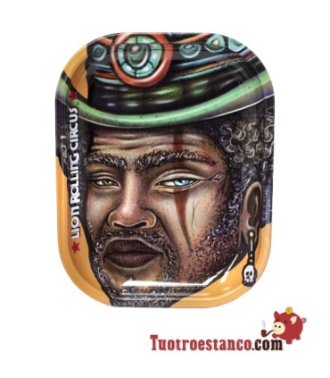 Kleines Tablett Lion Rolling Circus 14x18 cm