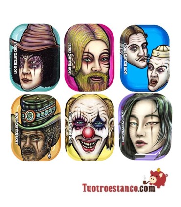 Tabuleiro de Circo Rolante de Leão Pequeno 14x18 cm