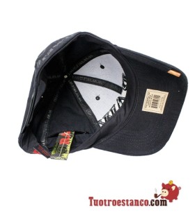 All black RAW + Poker cap.