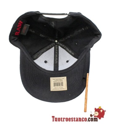 All black cap RAW + Poker