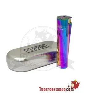 Chalumeau Clipper métallique ICY + boîtier clipper