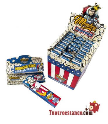 Cheiro King Size POP CORN 110 mm Monkey Papel + Filtros