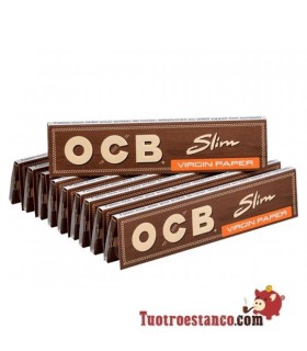 Papel Virgin Slim OCB 110 mm - 50 livretos