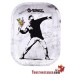 Plateau en métal G-Rollz Banksy Flower Thrower Alt 18x14 cm