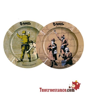 Cenicero Metal G-Rollz Banksy's Soldado & Press