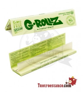 G-Rollz Organic Hemp GREEN King Size Paper