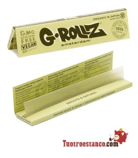 G-Rollz Orgânico M.SATIVA extra fino Papel King Size