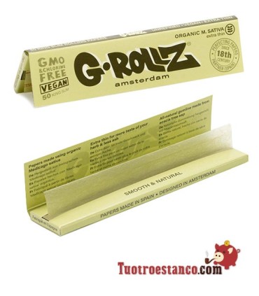 G-Rollz Organic M.SATIVA Carta Extra Sottile King Size
