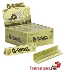 G-Rollz Organic M.SATIVA extra dünnes King Size Papier