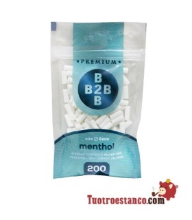 Filtros B2B de 6 Slim Menthol 200 Filtros