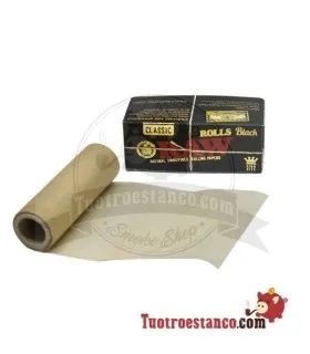 RAW-Papierrolle SCHWARZ King Größe 3 m